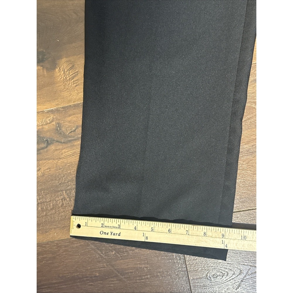 Louis Raphael Tailored Dress Pants Men's 36x30 Black Flat Front Career Casual - Picture 6 of 7